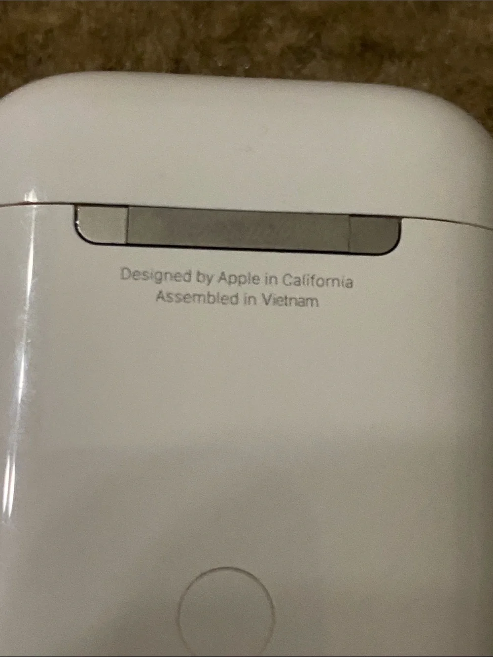 Apple White Earbud Charging Case